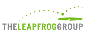 The leapfrog group logo